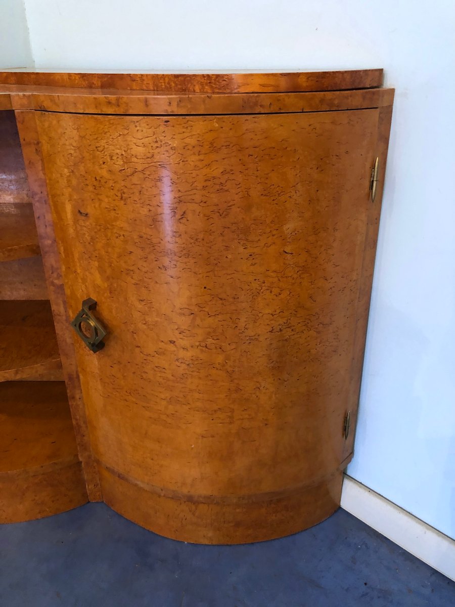 Französischer Art Deco Eckschrank aus Ahorn, 1940er bei Pamono kaufen