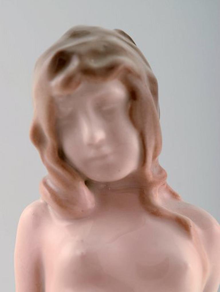 Art Deco Figure In Porcelain Young Nude Woman By Vicken Von Post For Rorstrand 1920s For Sale At Pamono