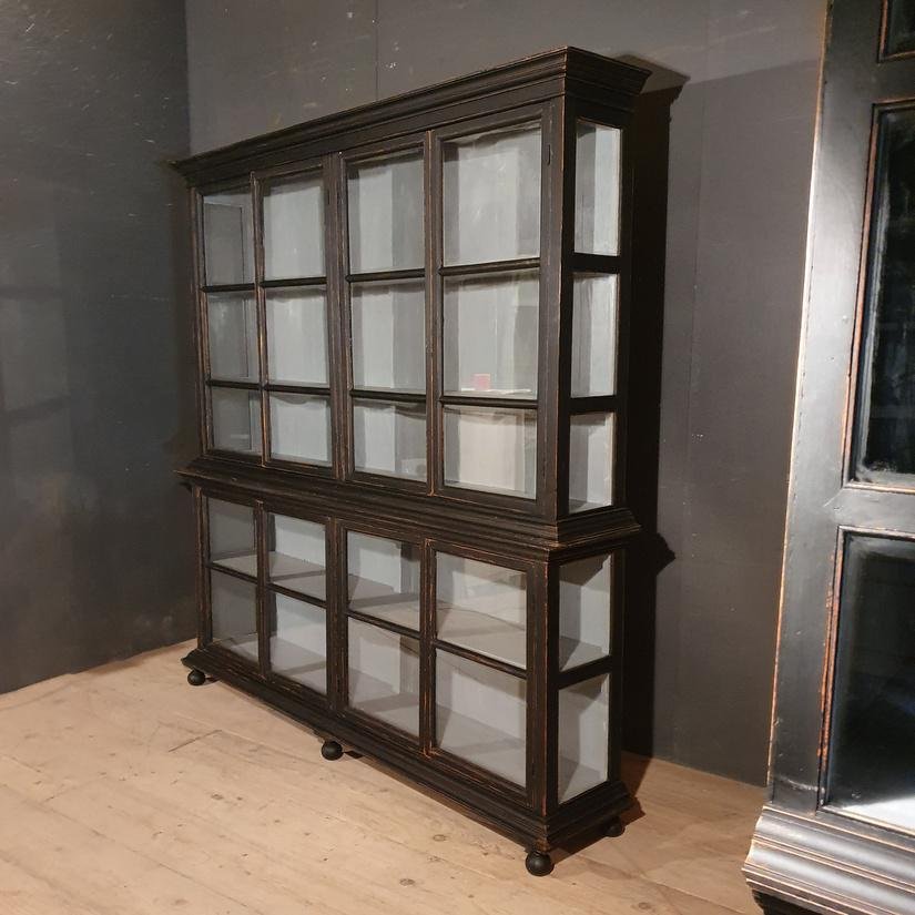 Antique Glazed Display Cabinets Set Of 2 For Sale At Pamono