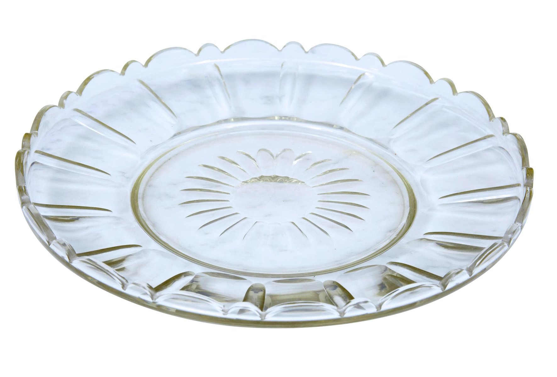 Vintage Cut Glass Pumpkin Halloween Punch Bowl for sale at Pamono