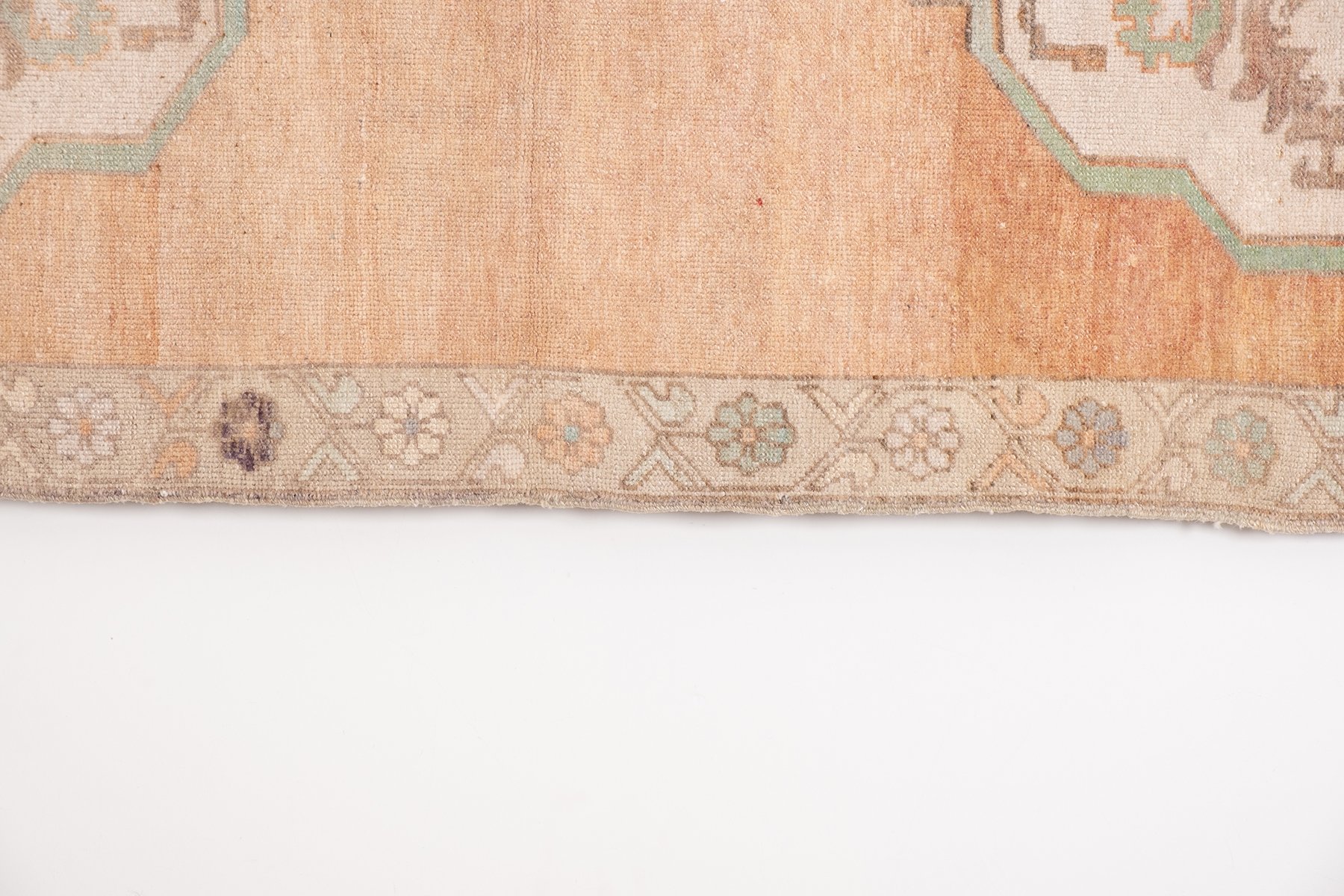 Vintage Beige Karapinar Runner Rug, 1970s for sale at Pamono