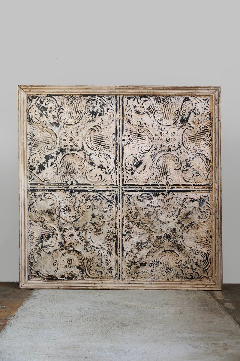 Antique Indian Decorative Ceiling Panel or Wall Cover, 1900s bei Pamono