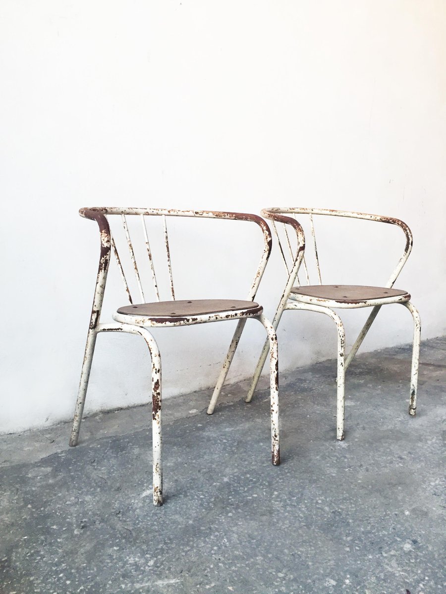 TRDST vintage industrial dining chairs set of 2 GGK744284