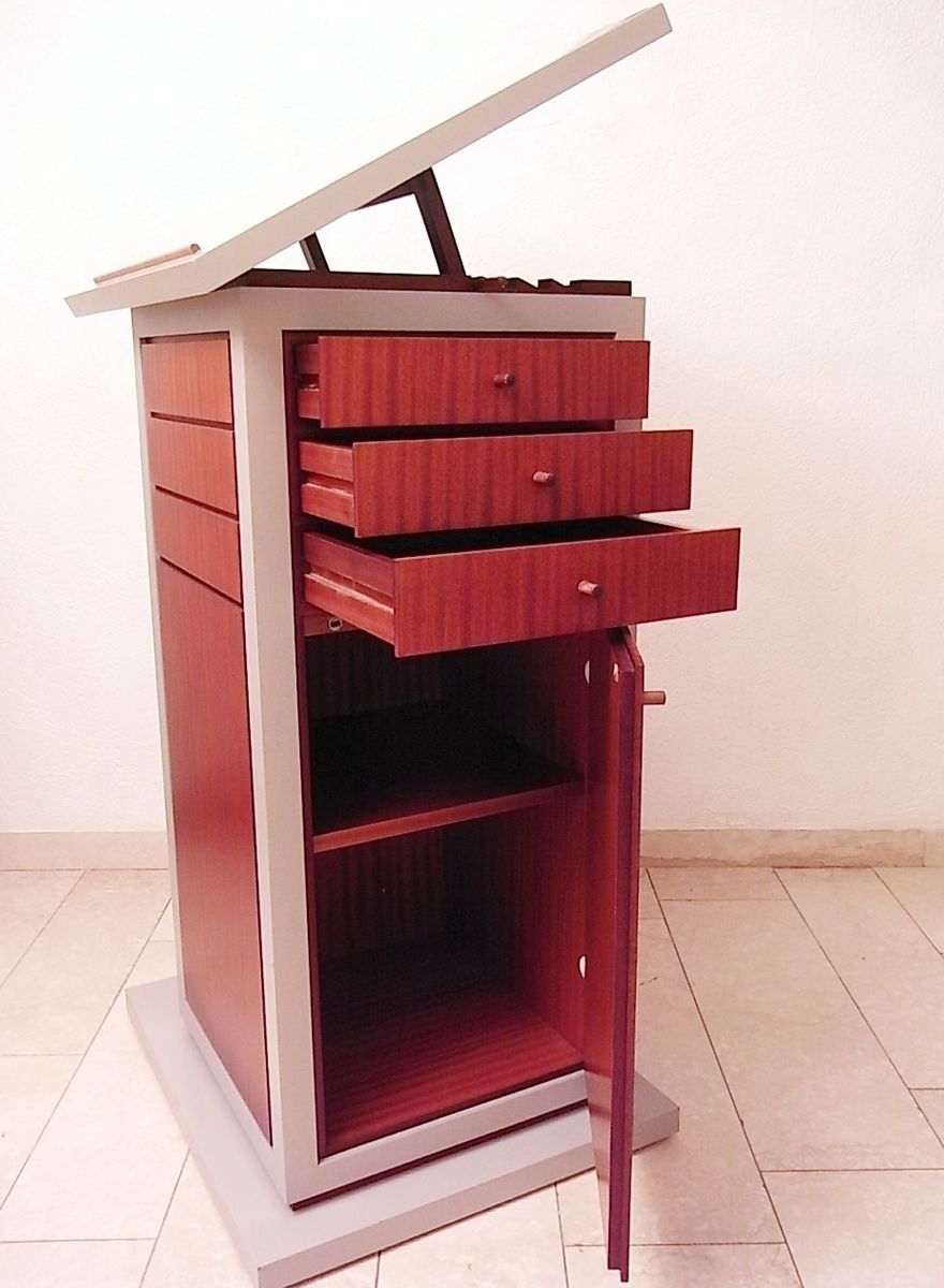 Mahagoni Pult Von Interlübke 1988