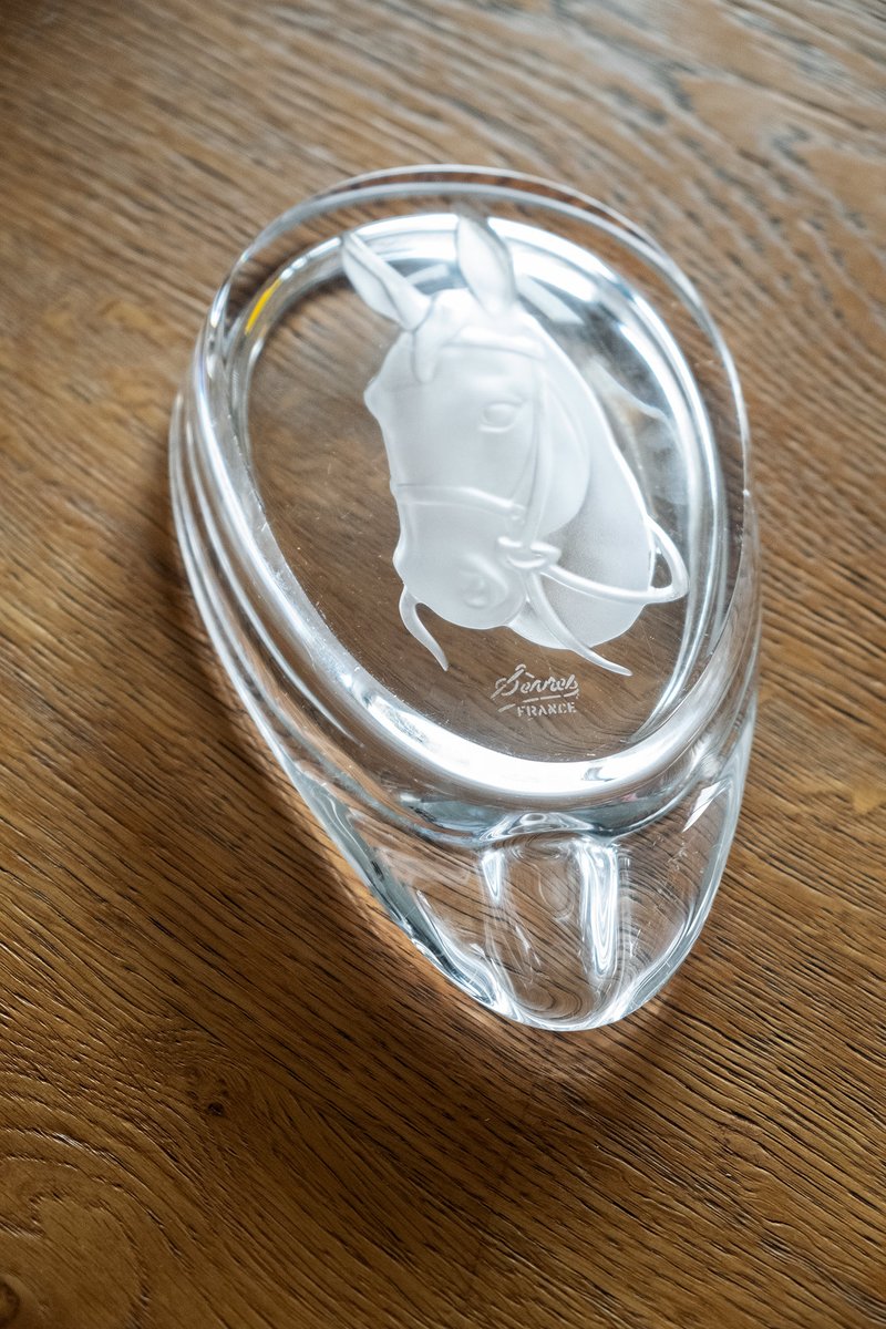 Vintage French Crystal Ashtray from Sevres for sale at Pamono