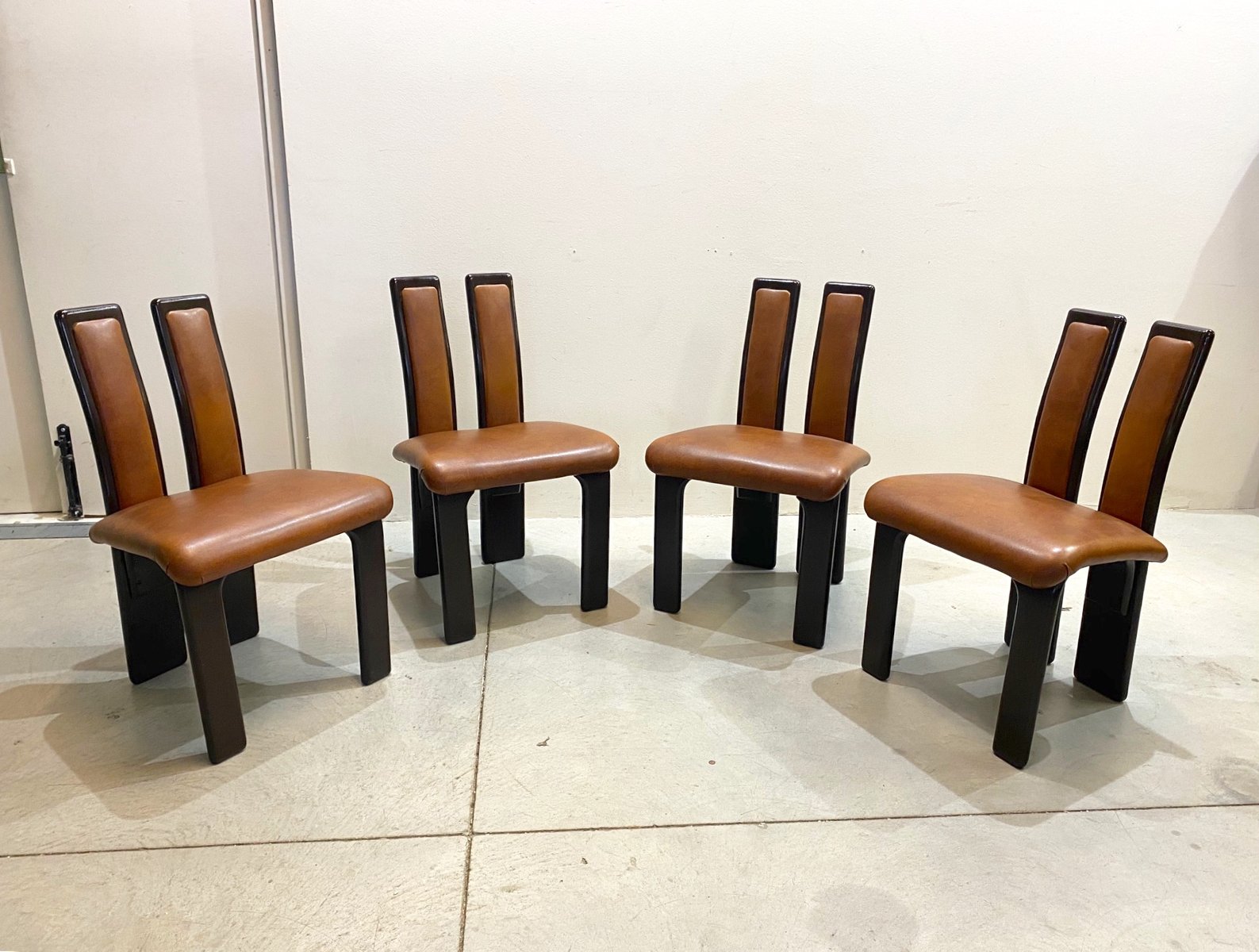 Vintage Dining Chairs, 1980s, Set of 4 for sale at Pamono