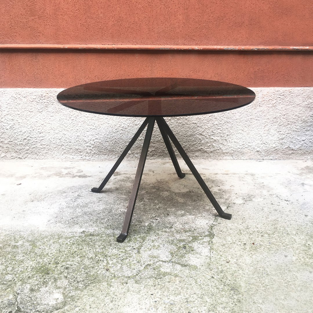 Mid Century Modern Italian Cugino Round Dining Table By Enzo Mari For Driade 1973 For Sale At Pamono