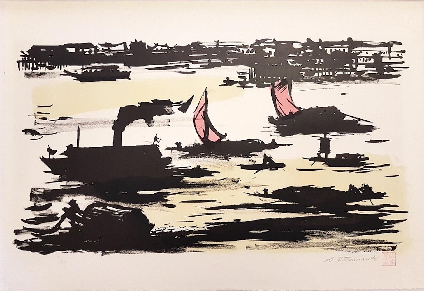 The River - Original Lithograph by Ampelio Tettamanti - 1960 1960 for ...