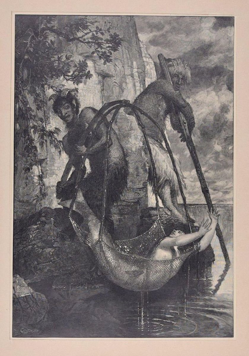 Fischender Pan Original Woodcut By J J Weber 18 18 For Sale At Pamono Fischender Pan Original Woodcut By J J Weber 18 18 For Sale At Pamono