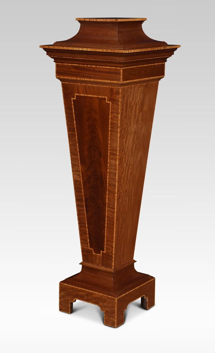 Antique Mahogany Pedestal Torchiere Stand For Sale At Pamono