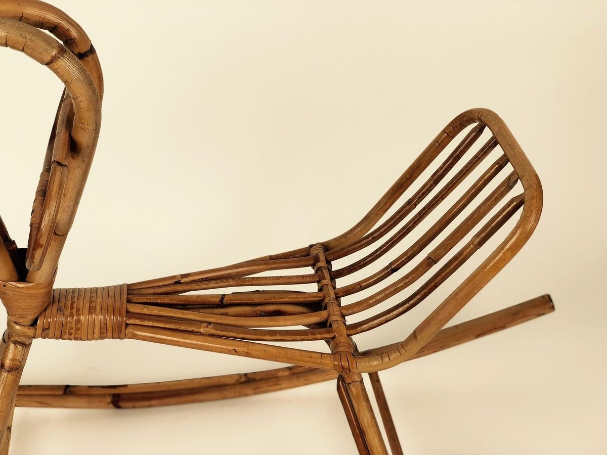 Wicker Rocking Horse, 1950s for sale at Pamono