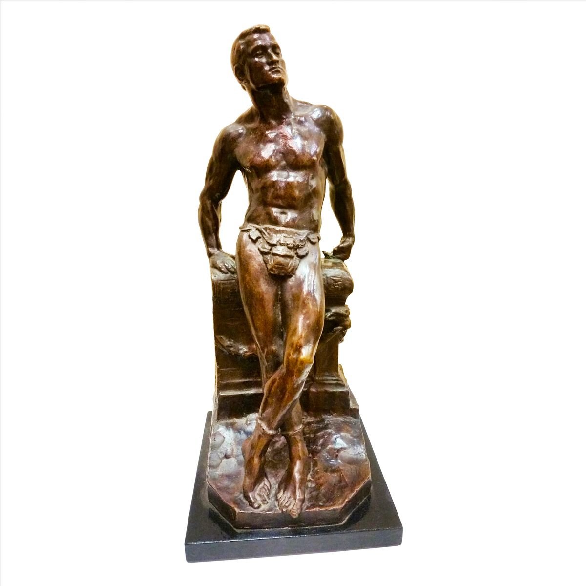 Antique Athlete Sculpture by Donato Barcaglia for sale at Pamono