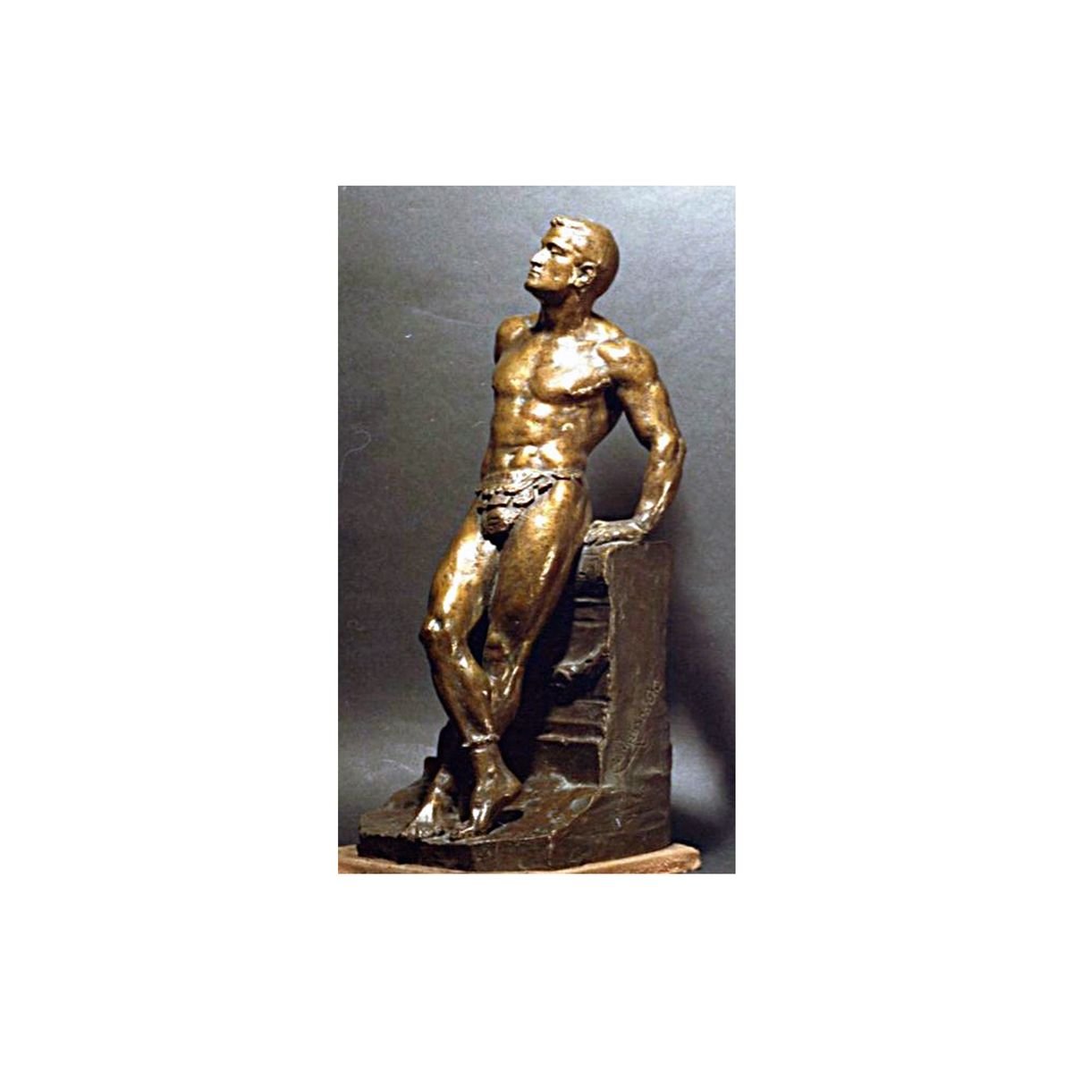 Antique Athlete Sculpture by Donato Barcaglia for sale at Pamono