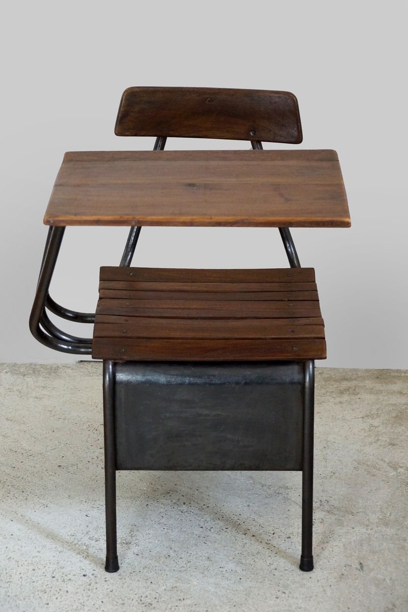 Indian School Desk Chair, 1950s for sale at Pamono