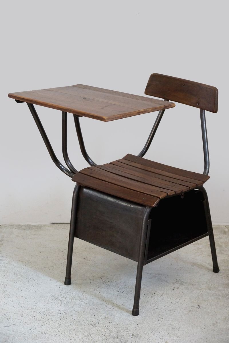 Indian School Desk Chair, 1950s for sale at Pamono