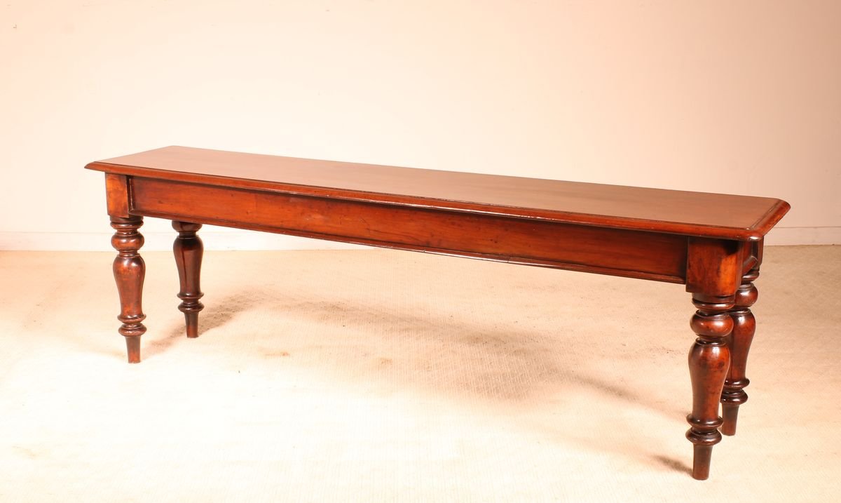 Antique Mahogany Bench Antique Mahogany Bench