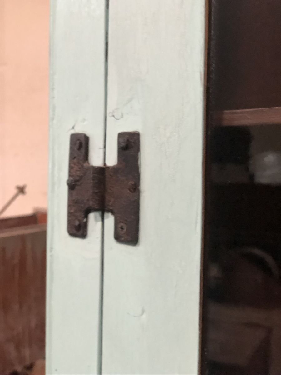 Türkisfarbener Eckschrank, 1899 bei Pamono kaufen