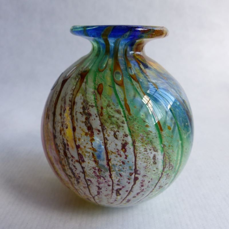 Blown Glass Vase from Mdina Glass Malta, 1960s for sale at Pamono