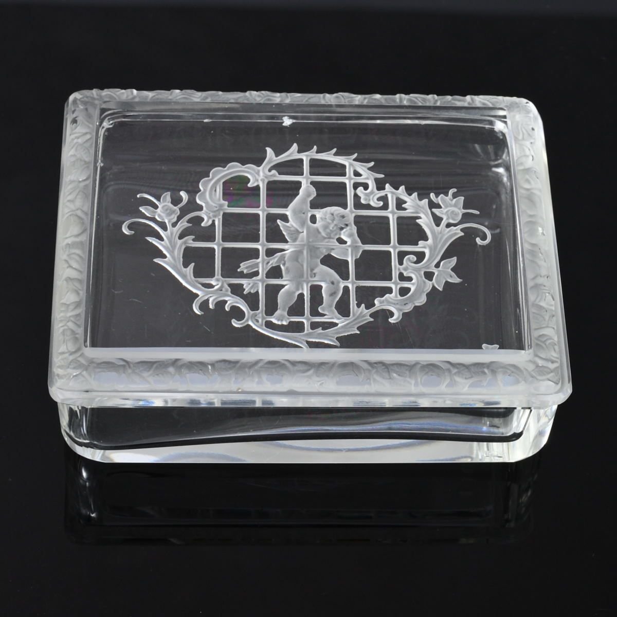 Bohemian Intaglio Glass Box from Heinrich Hoffmann, 1930s for sale at ...