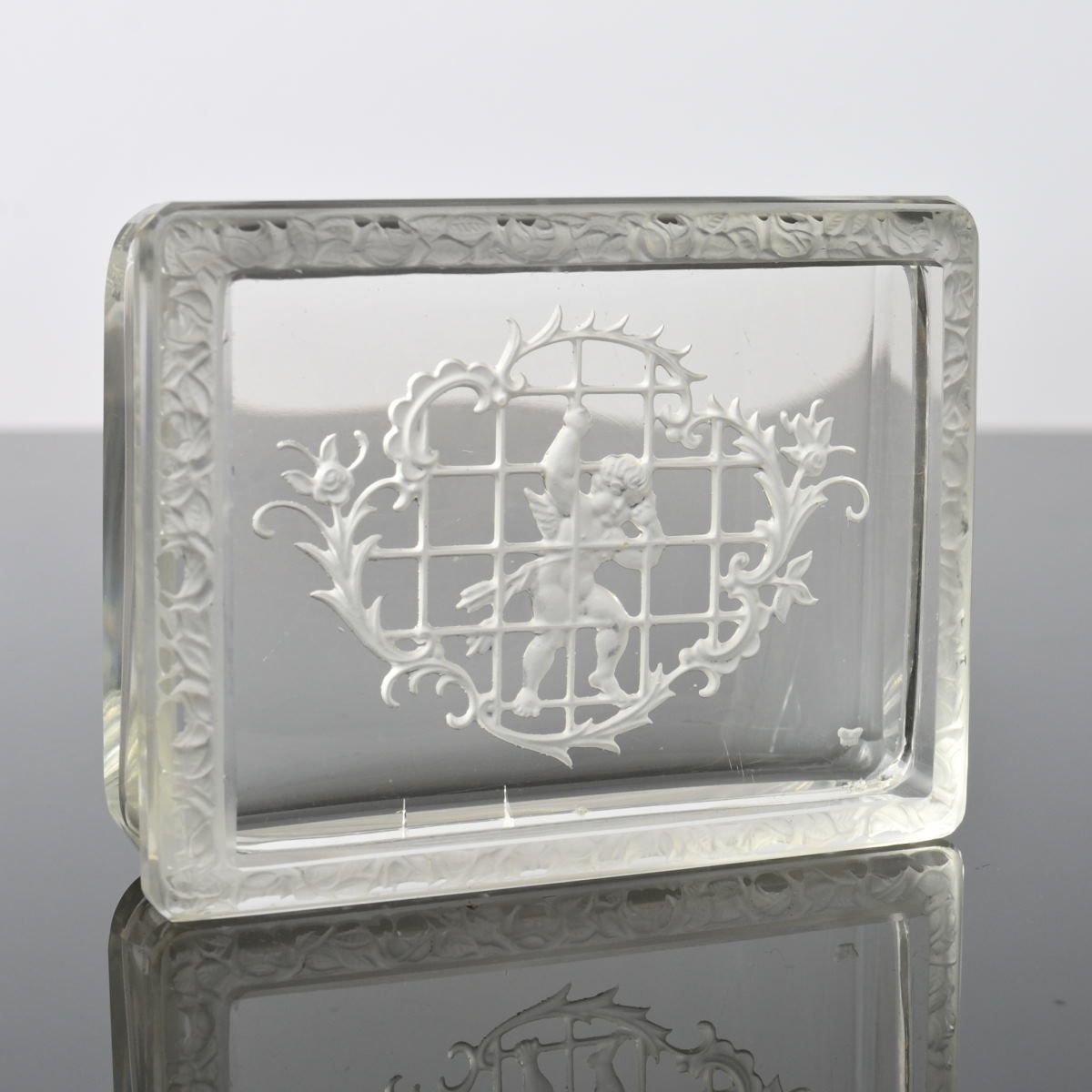 Bohemian Intaglio Glass Box from Heinrich Hoffmann, 1930s for sale at ...