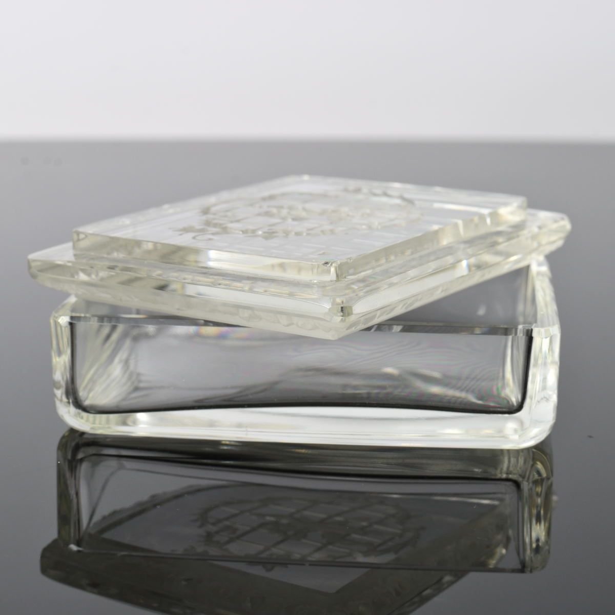Bohemian Intaglio Glass Box from Heinrich Hoffmann, 1930s for sale at ...