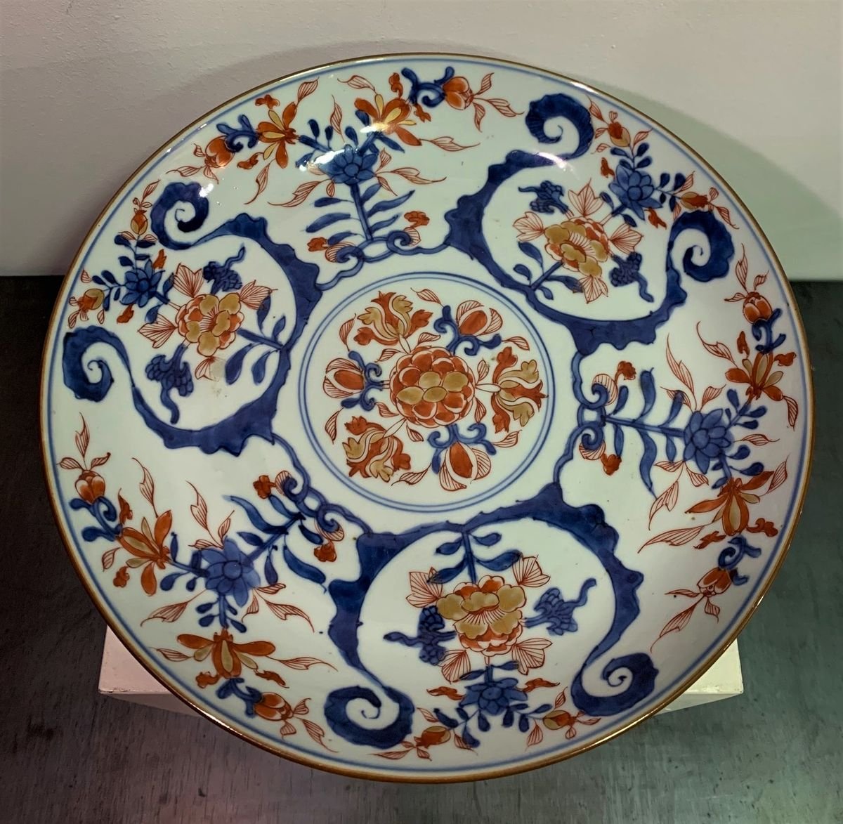 \u4e2d\u56fd\u4f0a\u7281\u74f7\u5668 . Free shipping Antique chinese porcelain plate 18th century antique imari landscape plate \u4e2d\u56fd\u8336\u7897 18th century China Imari plate