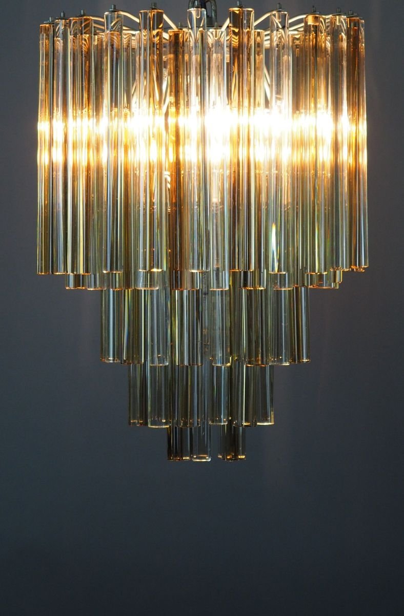 Lampadario in vetro di Murano di Paolo Venini, anni '60 in vendita su