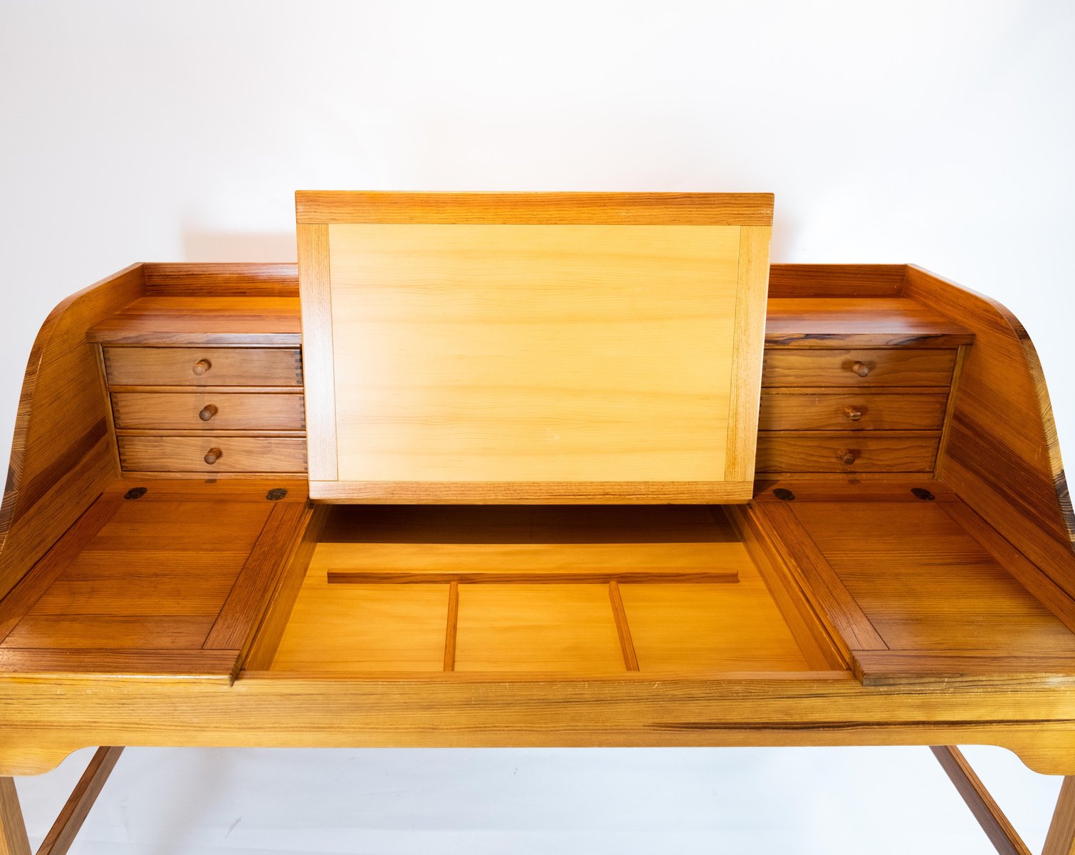 Oregon Pine Desk by Andreas Hansen for Hadsten Traeindustri, 1960s for