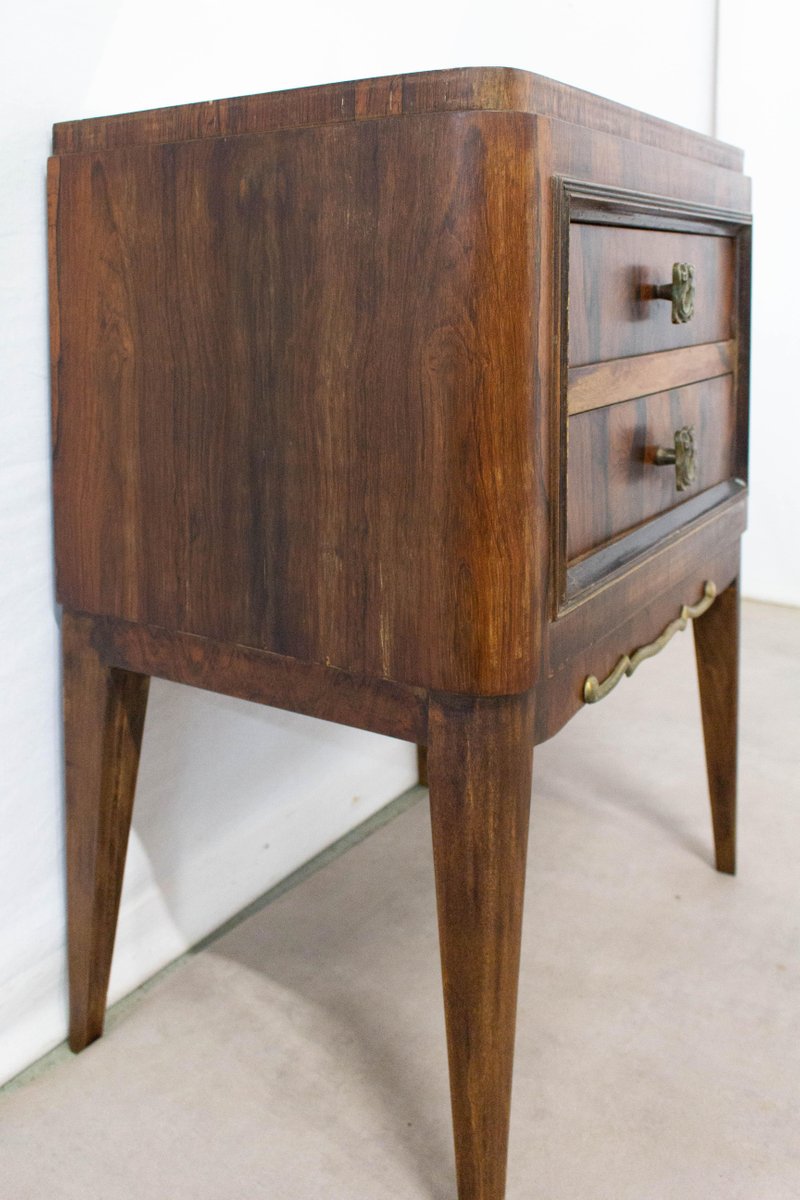 French Mahogany Nightstand, 1940s for sale at Pamono