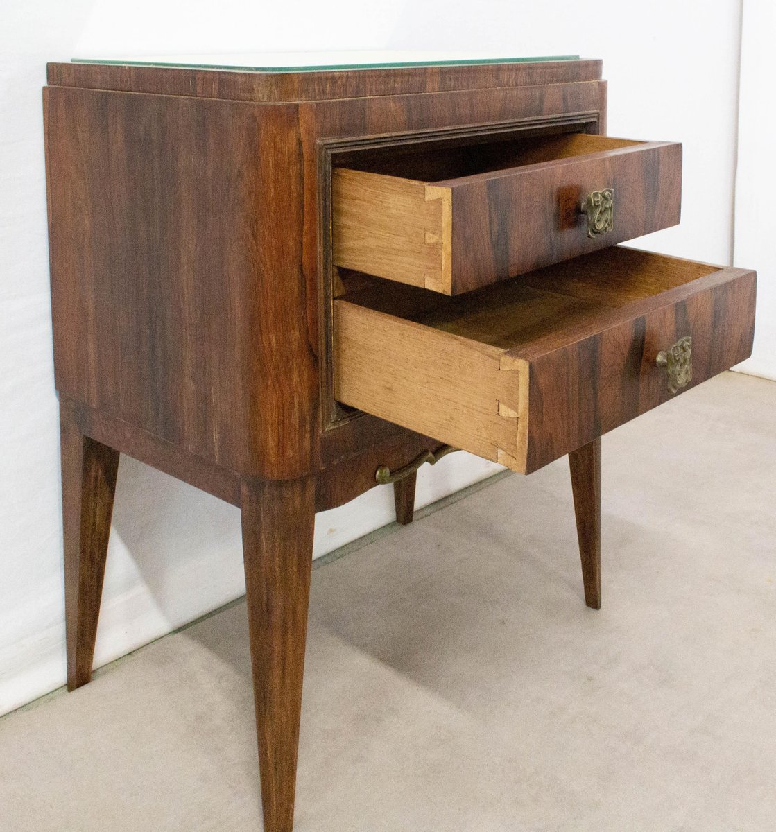 French Mahogany Nightstand, 1940s for sale at Pamono