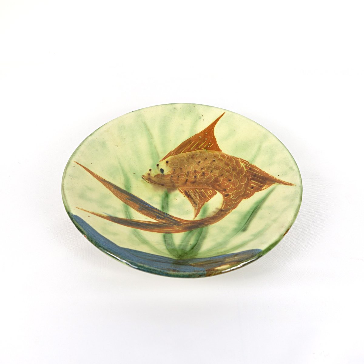 Assiettes Murales Mid-Century En Céramique Avec Décor Poisson Par Puigdemont Set De 3 2