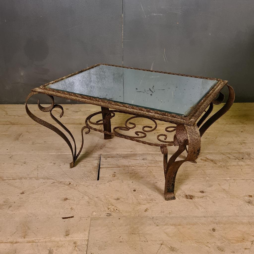 French Mirrored Low Table 1920s For Sale At Pamono