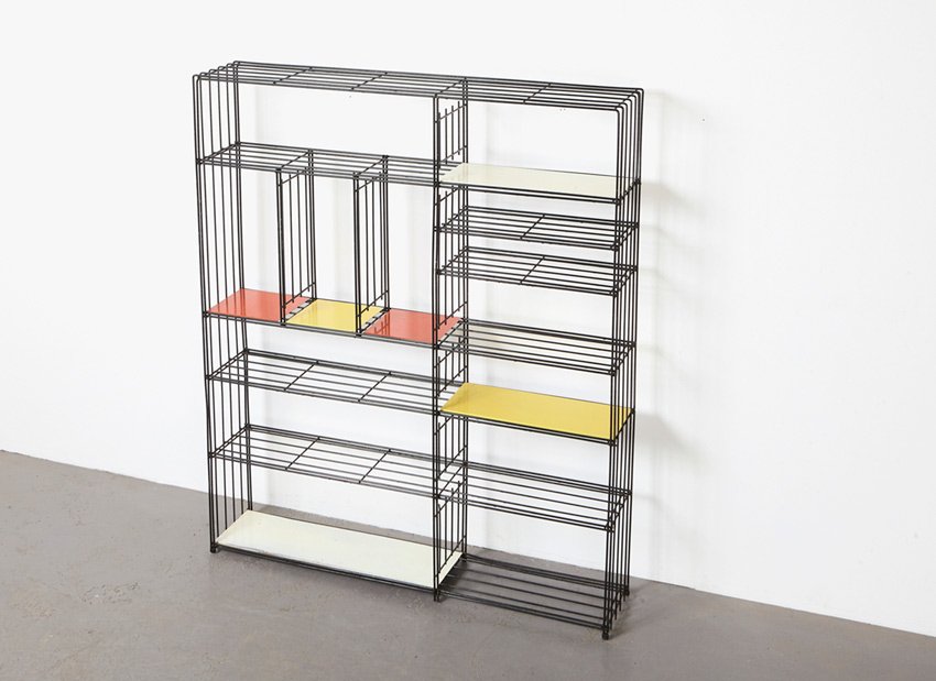 Libreria o divisorio Mid-Century di Tjerk Reijenga per Pilastro, anni