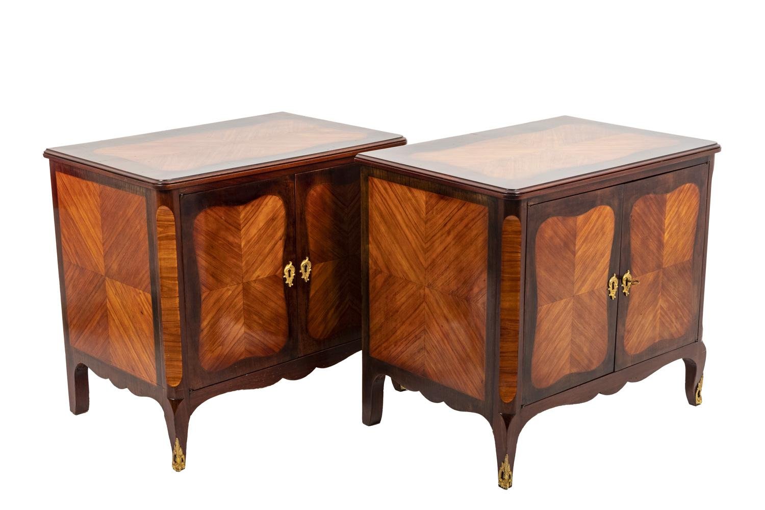 TRDST antique rosewood louis xv buffets set of 2 CEJ802420