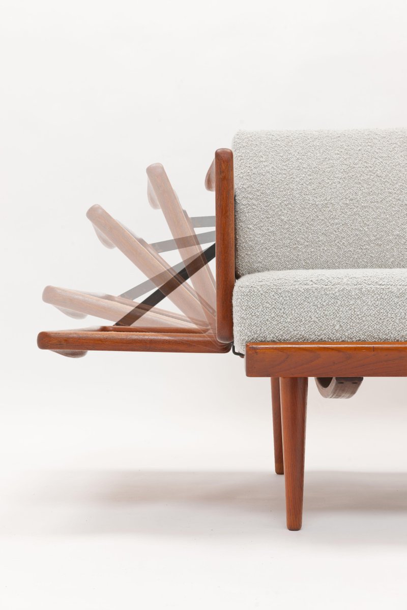 natural wood daybed on Model Fd451 Daybed Or Sofa With Cane Panels By Peter Hvidt Orla Molgaard For Sale At Pamono