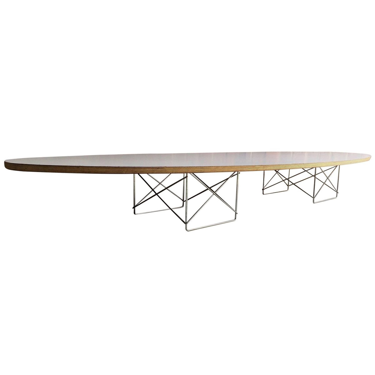 Vintage Elliptical Coffee Table By Charles Ray Eames For Herman Vintage Elliptical Coffee Table By Charles Ray Eames For Herman Miller 1980s
