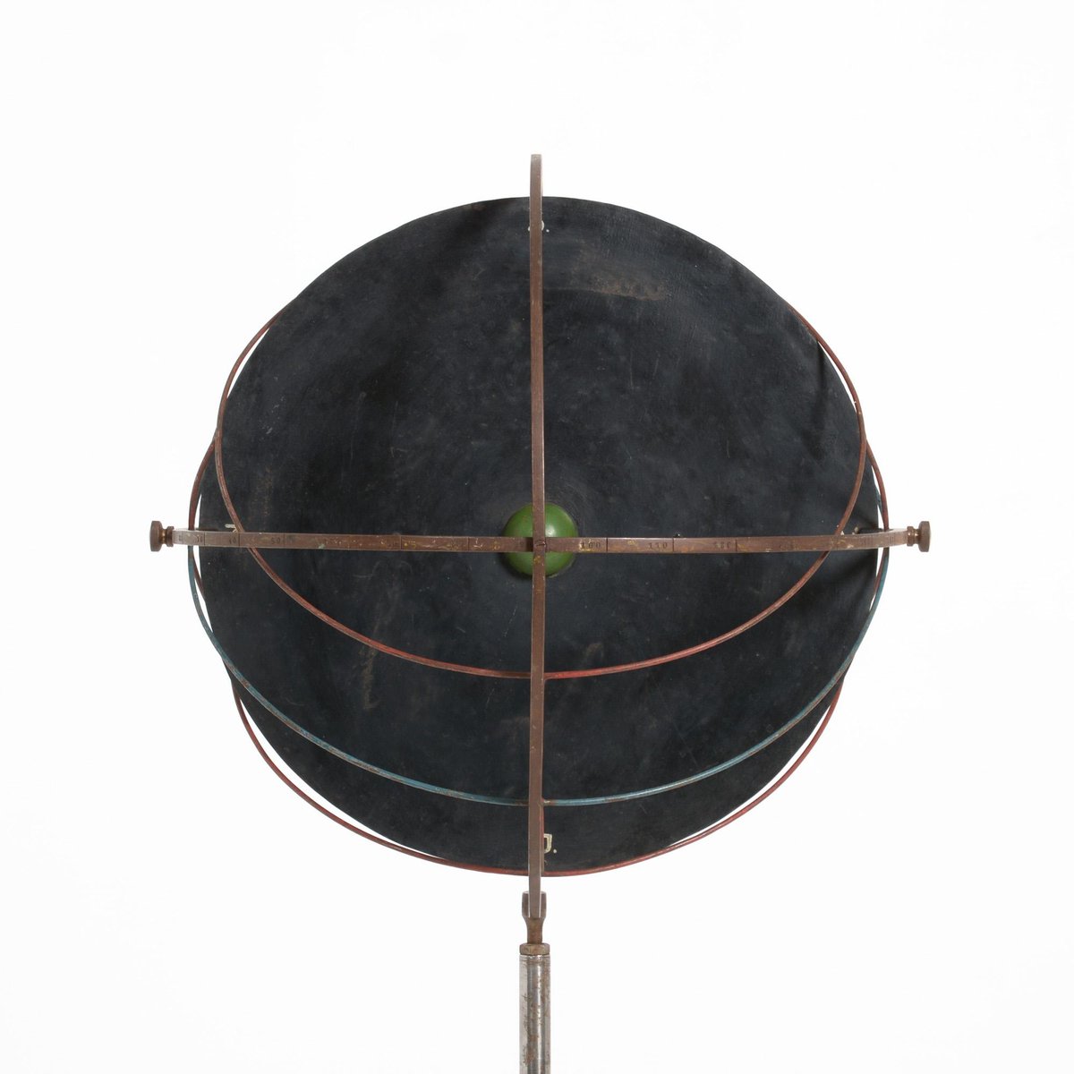Sphère Armillaire En Fonte Sur Pied - Hauteur 34 Cm - Décoration
