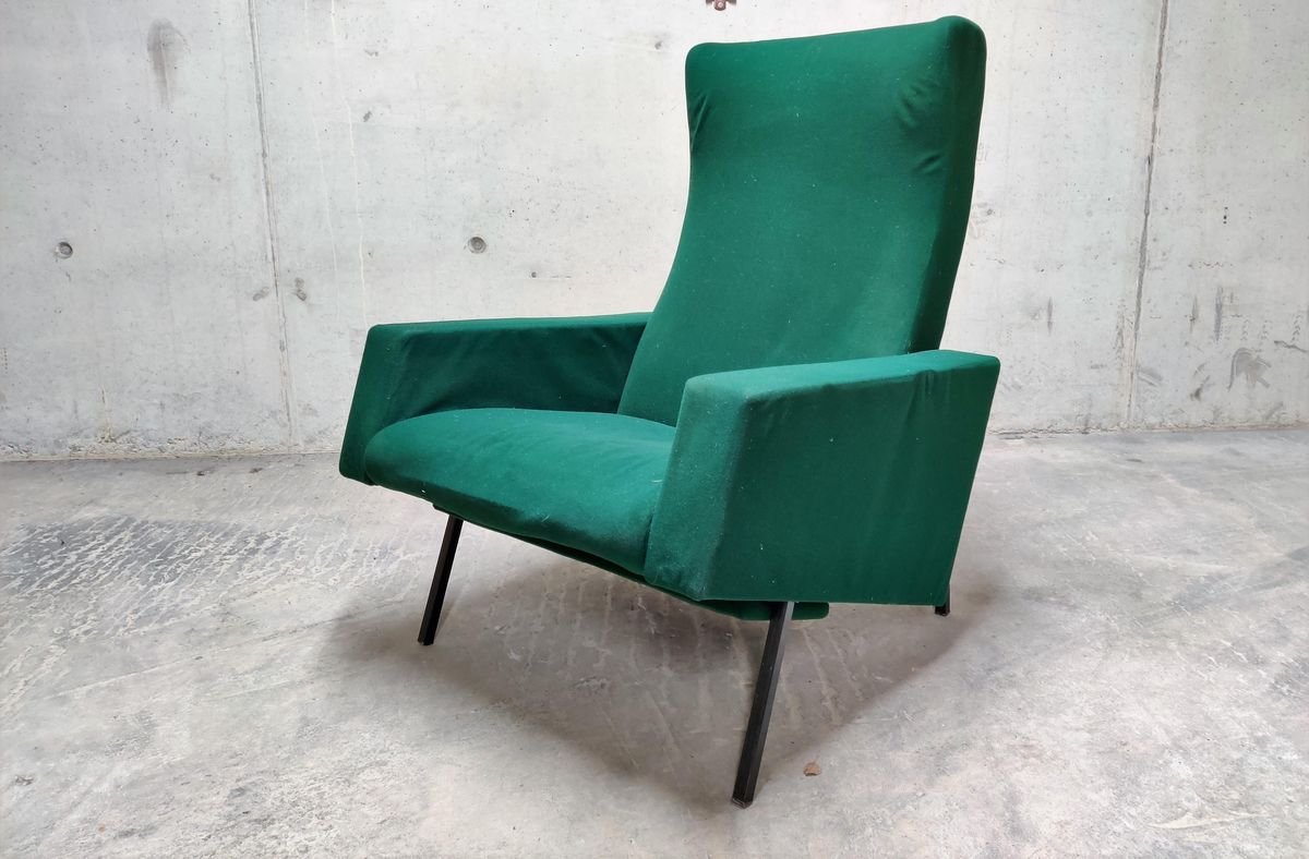 relax chair Vintage Trelax chair by Pierre Guariche for Meurop green lounge chair mid century lounge chair lounge chair 1950s