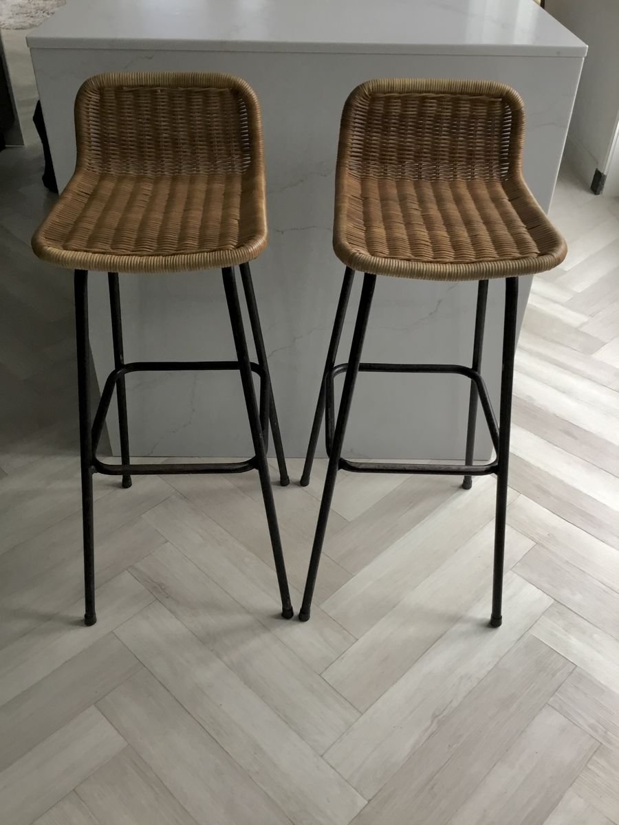 sundale outdoor bar stools on Rattan Bar Stools Set Of 2