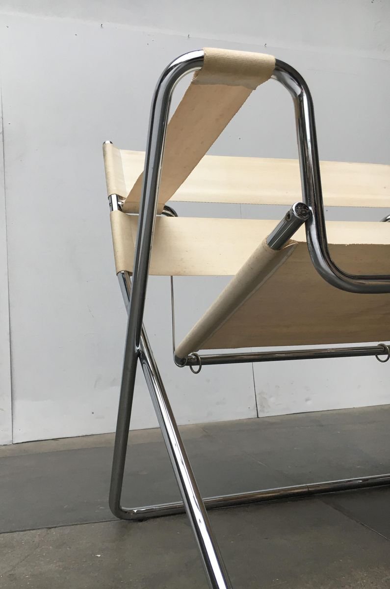 Vintage German D4 Folding Chair by Marcel Breuer for Tecta for sale at