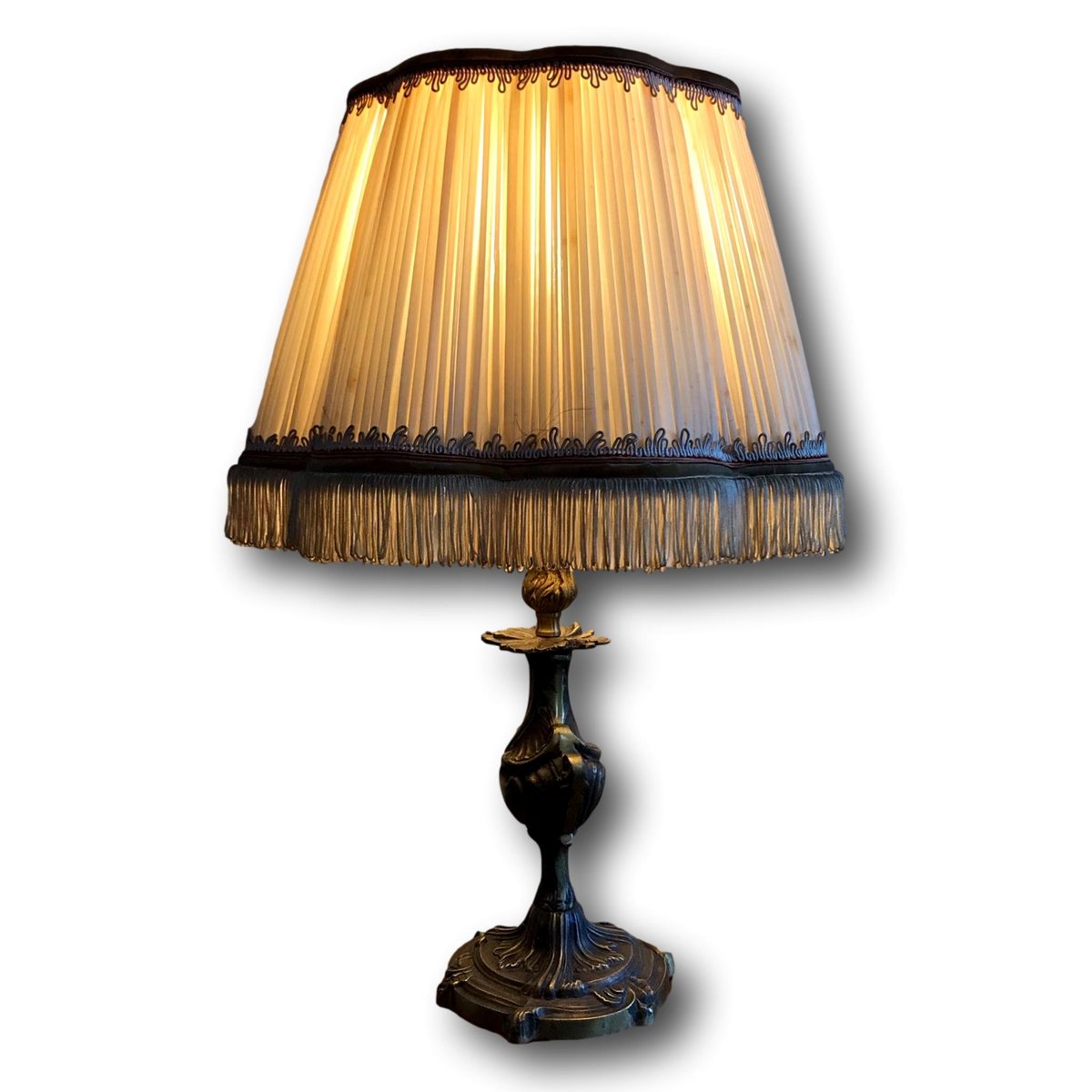 Antique Bronze Table Lamp For Sale At Pamono