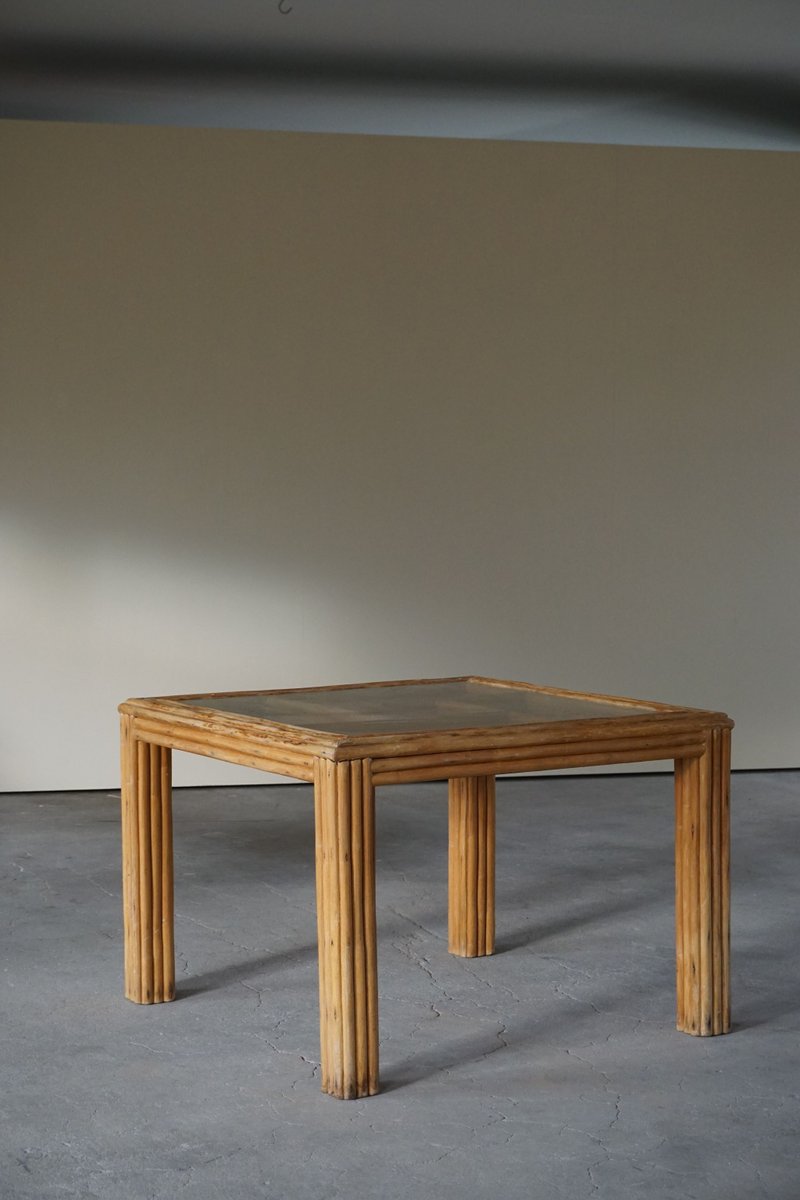 Tavolino da salotto 80x50 cm bianco con doppio ripiano in vetro Homy