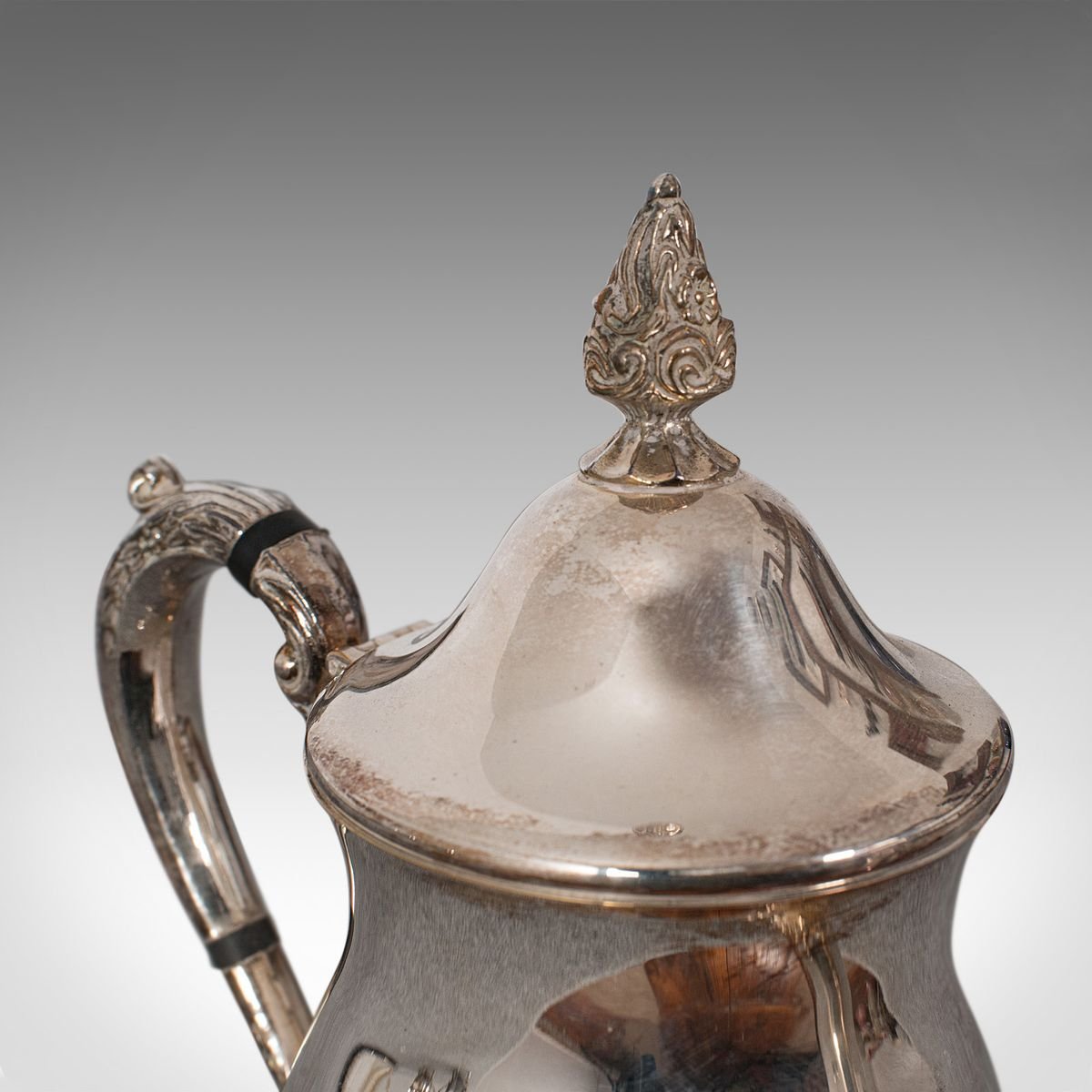 Antique Silver Plated Tea Service, Set of 4 for sale at Pamono