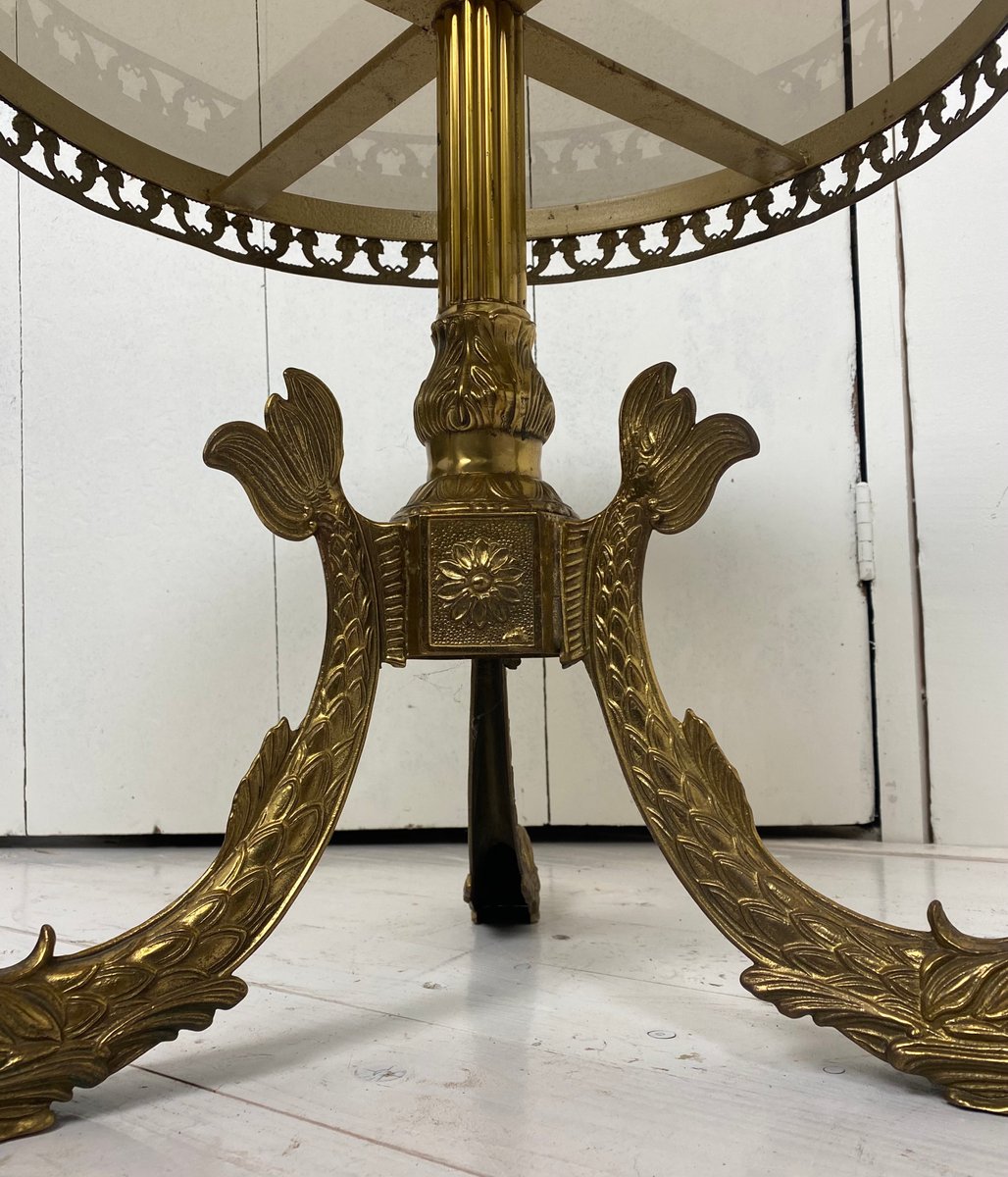 Regency Brass Koi Fish Table, 1970s for sale at Pamono