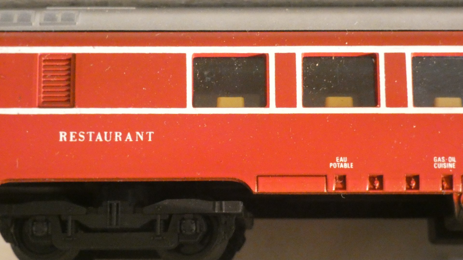 FS E.444.001 & Deutsche Bahn Euro Schlaf und Essgarnitur von Lima, 1980er, 10er Set