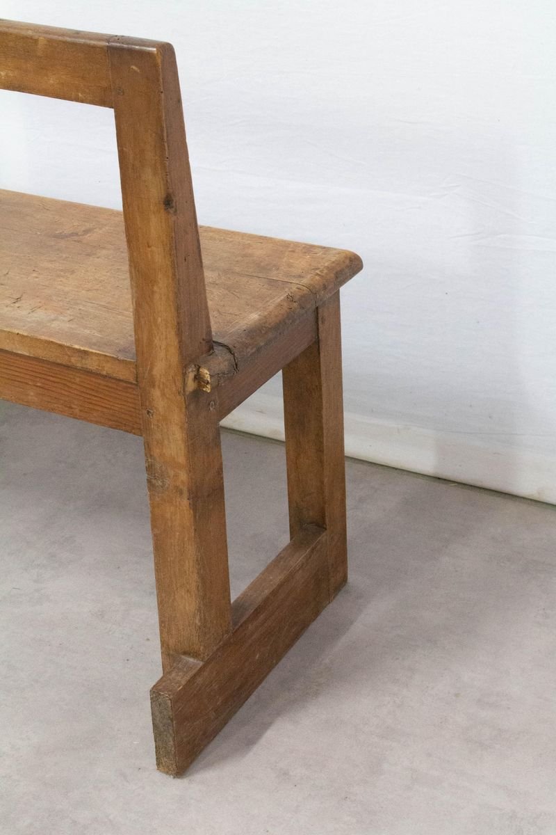 oak benches with backs on French Antique Style Farmhouse Benches With Backs 1970s Set Of 2 For Sale At Pamono