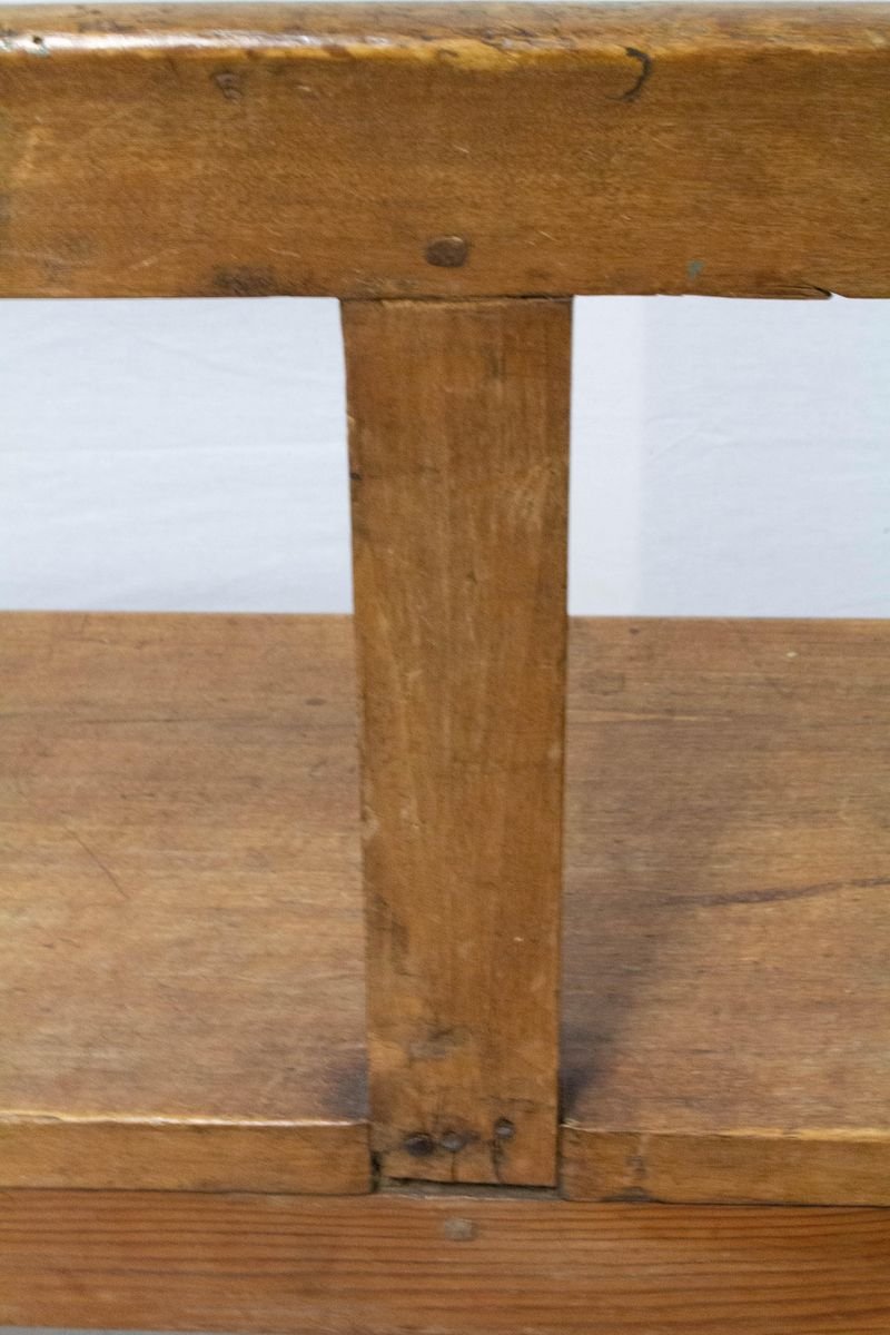 oak benches with backs on French Antique Style Farmhouse Benches With Backs 1970s Set Of 2 For Sale At Pamono