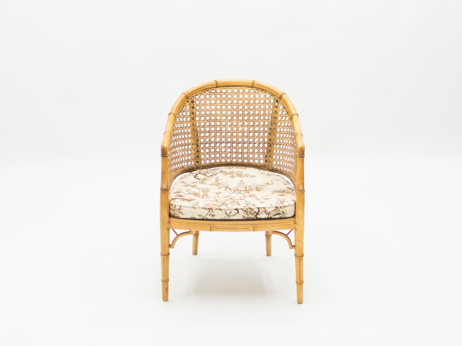 Bambus und Rattan Sessel, 1960er, 2er Set bei Pamono kaufen