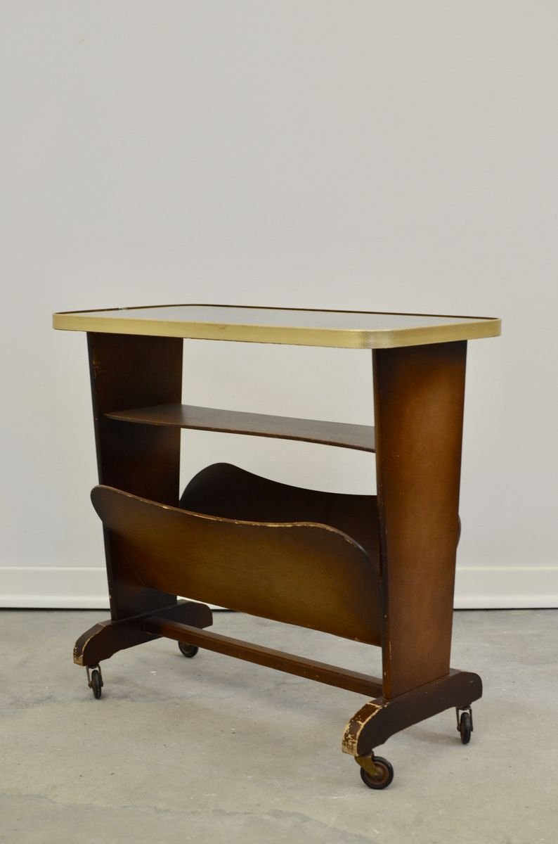 Vintage Side Table Magazine Holder 1960s For Sale At Pamono