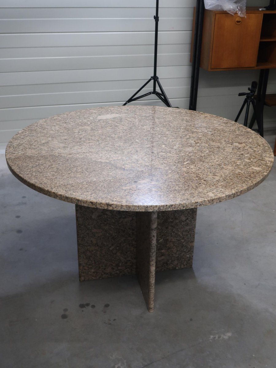 pink granite table 1970s ORF-840457